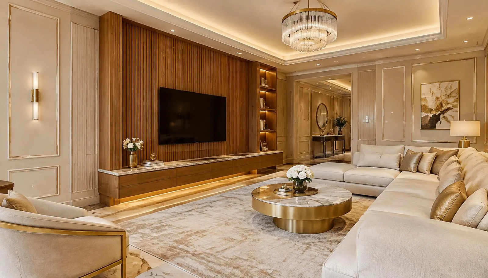 Living room lighting preview